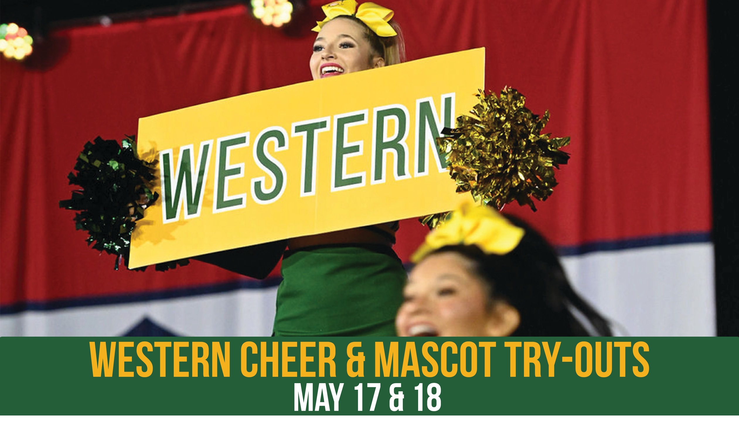 Western Cheer and Mascot Try-outs in May